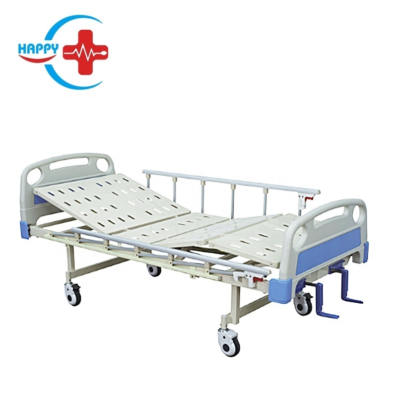 HC-M006 medical hospital bed ABS Double-crank Manual Care Bed for clinic patient use cheap price