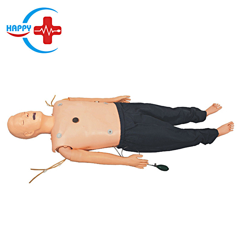 HC-S005 Advanced multi-functional first aid training simulator/ Training Manikin with CPR and Trachea Intubation Training