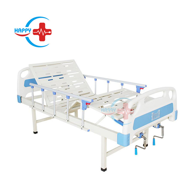 HC-M006 medical hospital bed ABS Double-crank Manual Care Bed for clinic patient use cheap price