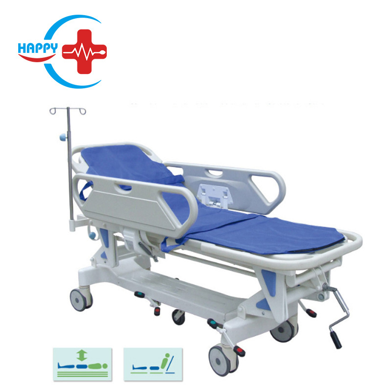 HC-M013 Height adjustable hospital stretcher transfer bed Vehicle first Aid ICU hospital bed use for transporting patient