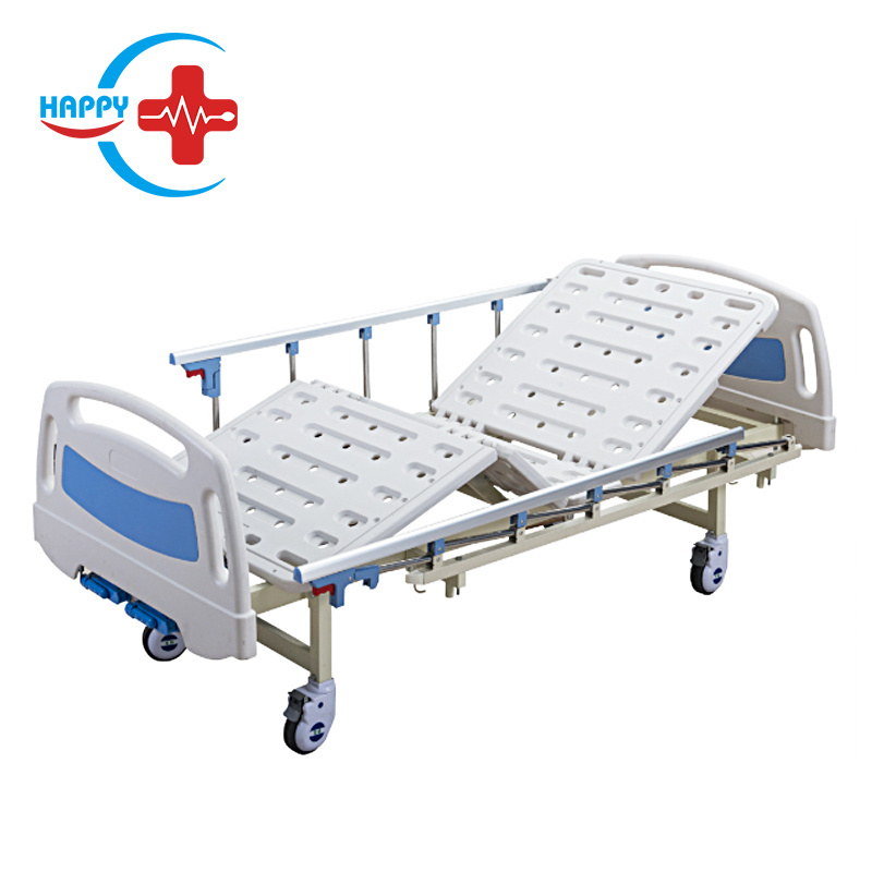 HC-M006 medical hospital bed ABS Double-crank Manual Care Bed for clinic patient use cheap price