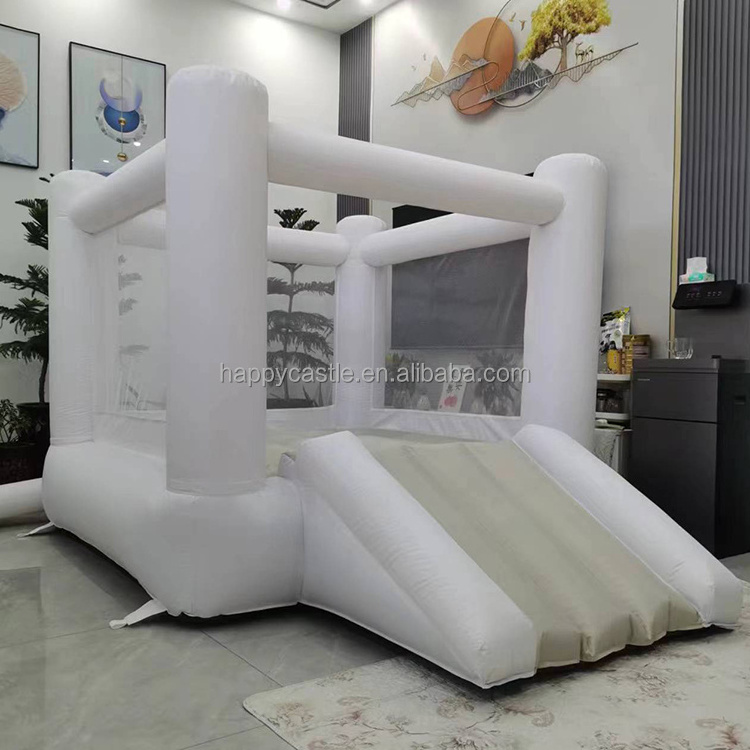 Wholesale price kids mini inflatable water slide park jumping house with water slide and pool for summer fun