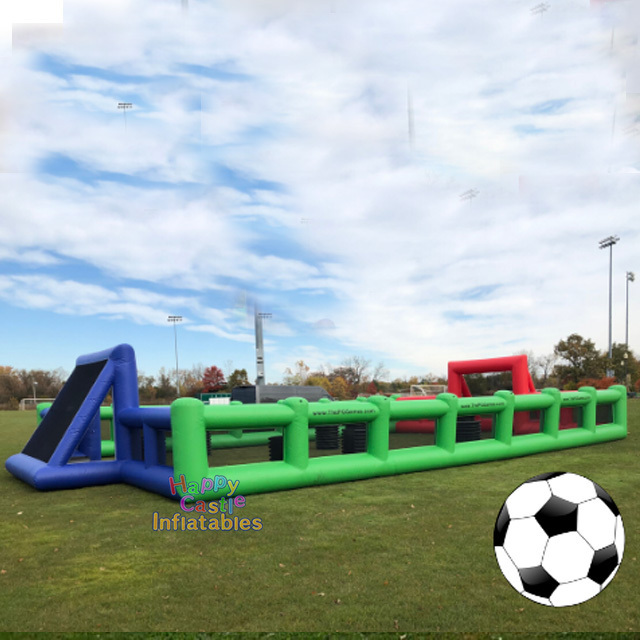 Commercial grade air sealed inflatable water soccer field  inflatable sports game  soap soccer field for sale