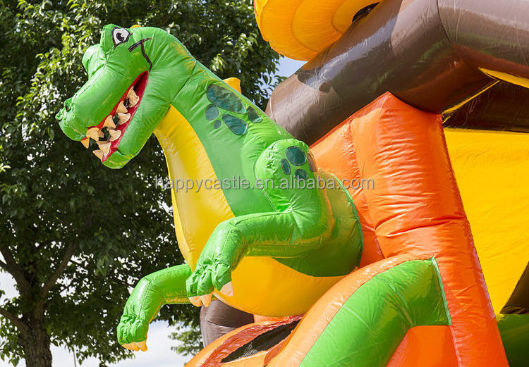 Dino park bounce houses commercial  juegos inflables  bouncy  jumping castle with slide  for kids and adults