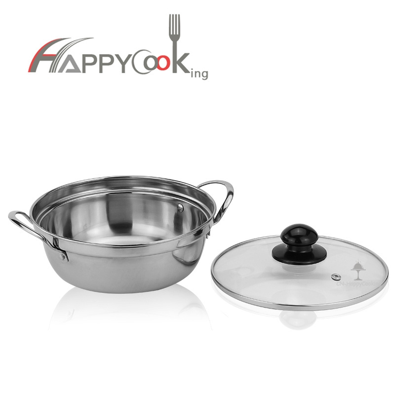 High quality factory stainless steel soup pot set cooking pot no oil big cooking pots