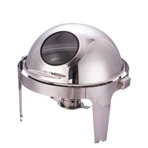 Wholesale stainless steel round food warmer buffet