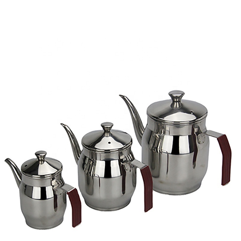 Best price of supplier stainless steel Chinese tea kettle oil kettle arab kettle