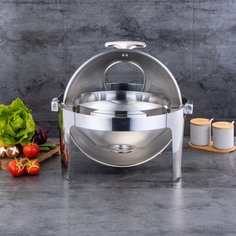 Wholesale stainless steel round food warmer buffet