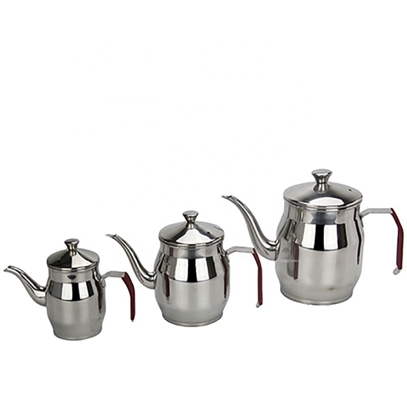 Best price of supplier stainless steel Chinese tea kettle oil kettle arab kettle