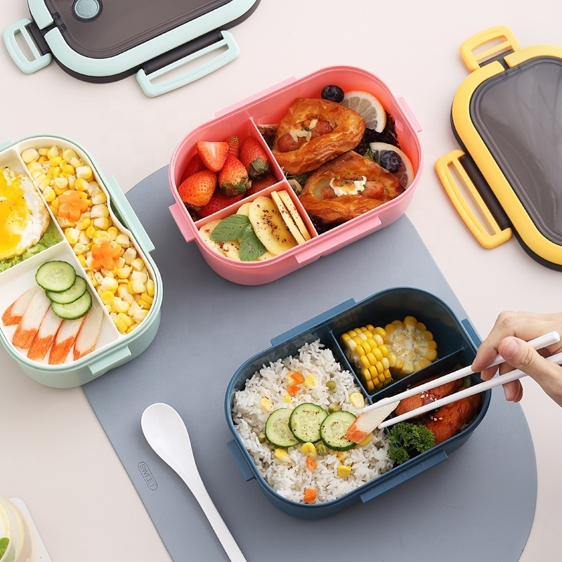 Custom Lunch Box Dressed Up In Separate Compartments Bento Box Kids Food Grade Material Stainless Steel Lunch Containers