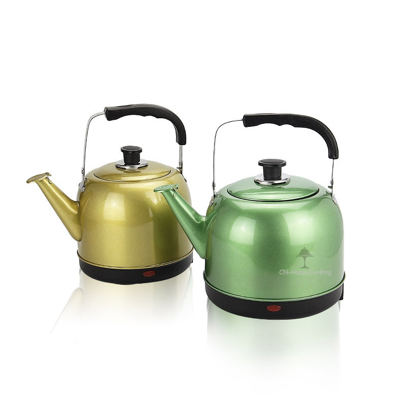 Happycooking enamel kettle in stock foldable electric gooseneck electric thermos kettle and toaster set pava electrica