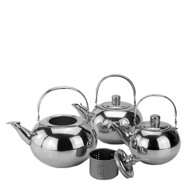 Competitive wholesale price stainless steel Turkish  tea samovar palm restaurant tea kettle