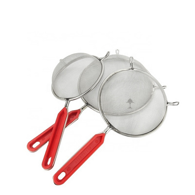 Competitive price industrial stainless steel utensils mesh strainer oil skimmer