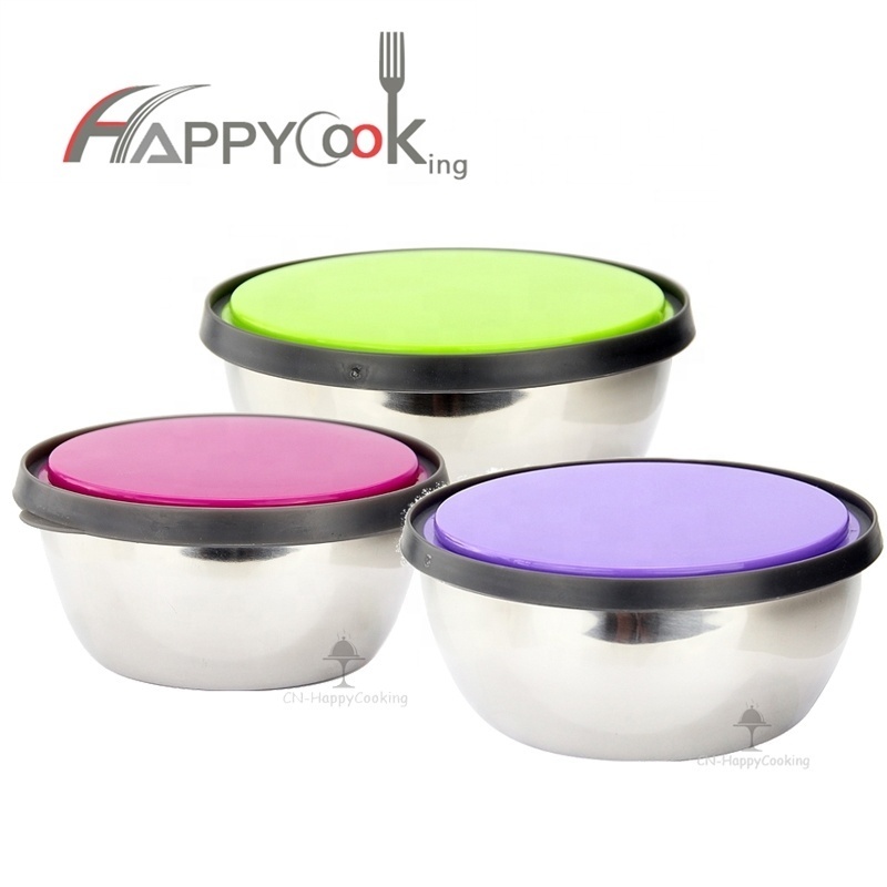 Stainless steel food storage container with lid HC-03205