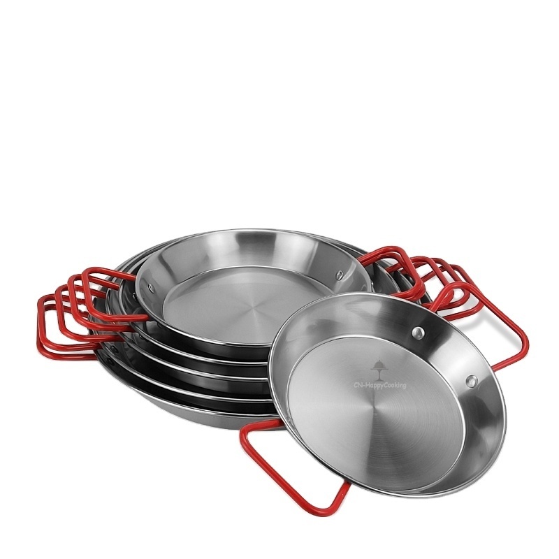 High quality factory price stainless steel cooking pot paella pan