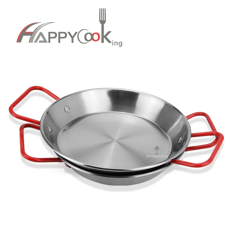 High quality factory price stainless steel cooking pot paella pan