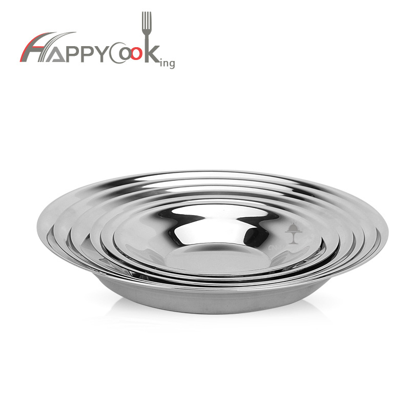 Most popular High quality stainless steel china soup & amp dish dinner plates