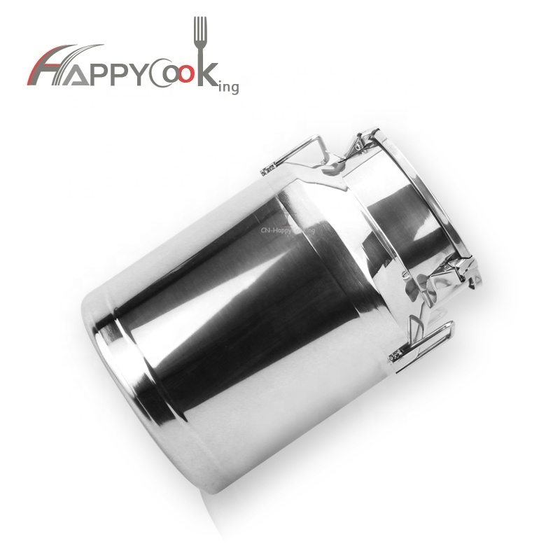 Polishing Milk Transport Bucket stainless steel milk pail bucket aluminum milk can