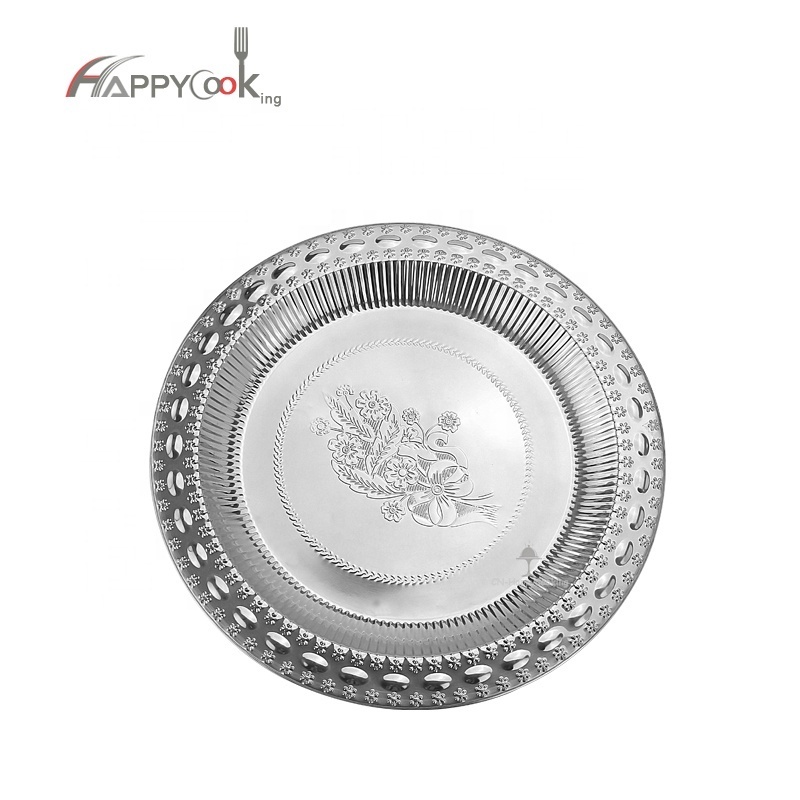 China Manufacture Wholesales Stocks Fast Delivery plate stainless steel serving plates tray,cheap metal tray