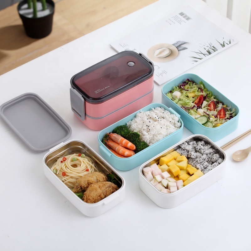 304 Stainless Steel Lunch Box For School Easy And Convenient Food Container Box Can Be Split Thermal Bento Box