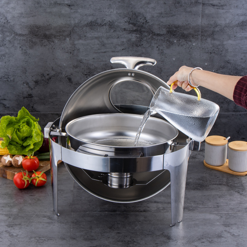 Wholesale stainless steel round food warmer buffet