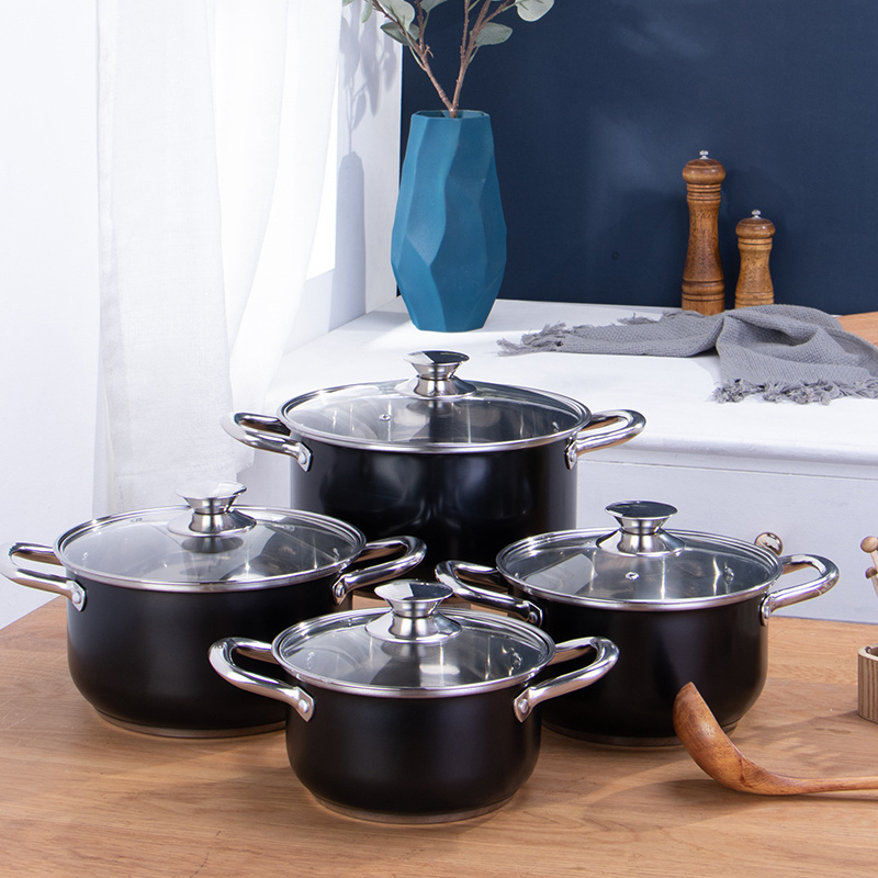 4pcs cookware set best selling granite stainless steel 4 pcs cookware set triply cookware