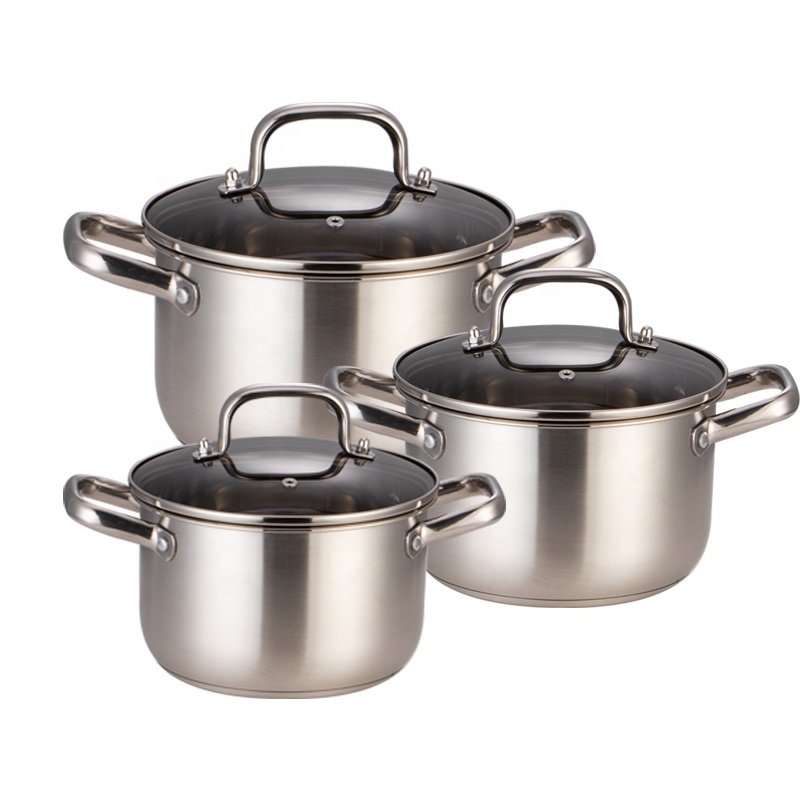 Wear Kitchenware Sets Pan Pot Pans Gadgets Stock Accessories Stainless Steel Kitchen Ware Pots Set Cookware