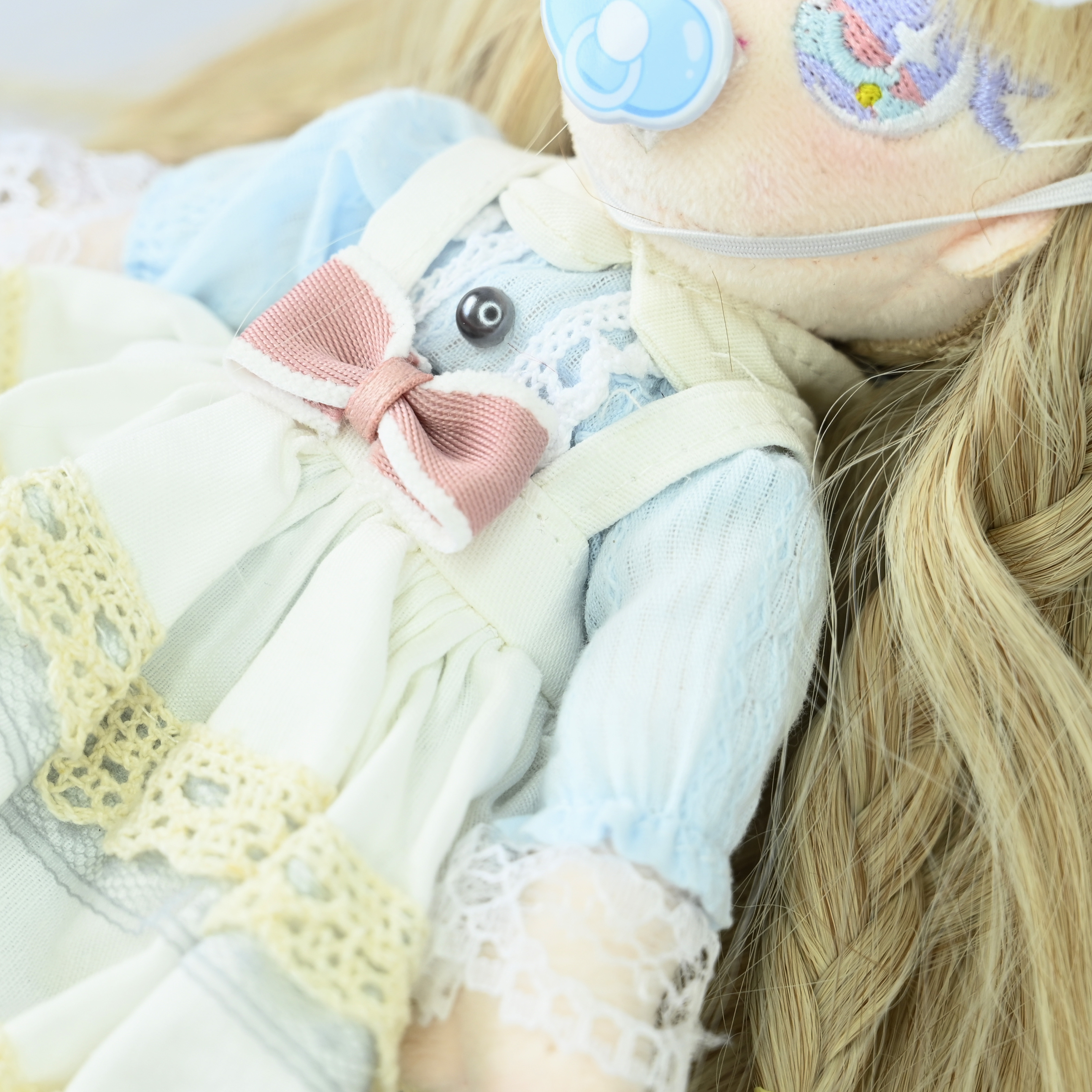 Custom Lovely girl heart birthday gift figure toy long legs 25 cm long hair lolita dress plush doll