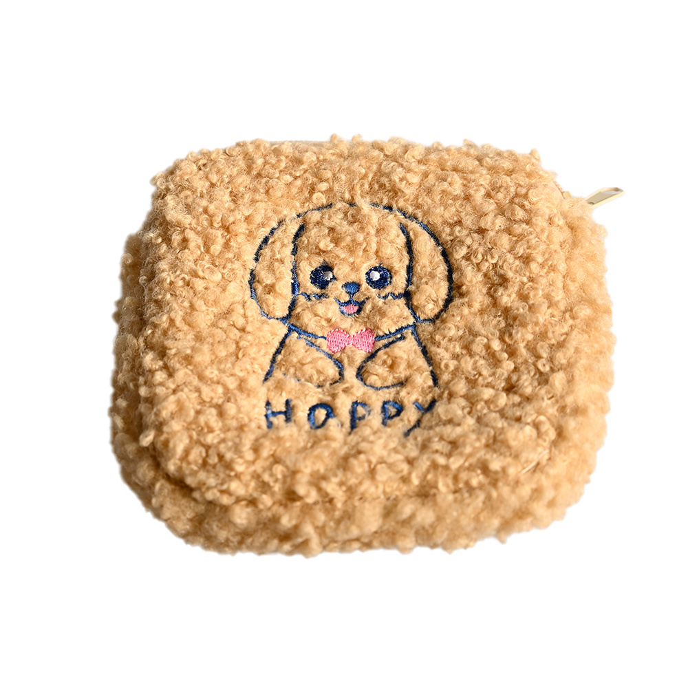 Custom Embroidered Puppy Lovely Pattern purse portable bag coin pocket wholesale customize coin wallet Purse