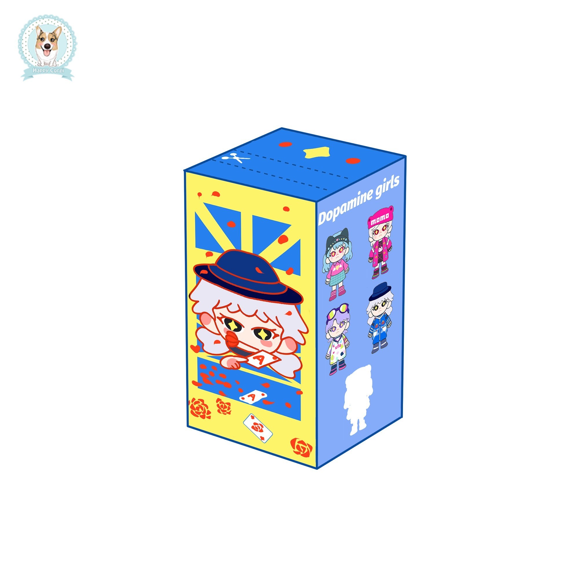 Fashionable blind box dolls pvc dolls gifts for friends and children