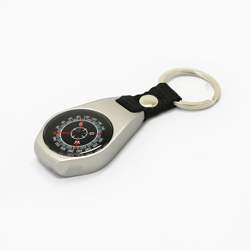 New Design Metal compass key chain for outdoor products