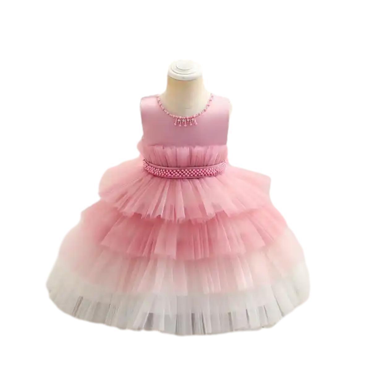 Children's Dress Cake Princess Dress Girl Baby's First Birthday Party Girls Dress For Church