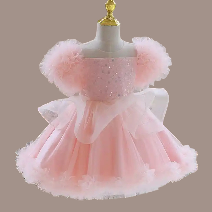 Factory Sale Children Clothes Kids Clothing Girls Dresses Sequined Princess Puff Dresses Birthday Party Dresses for Kids Girls