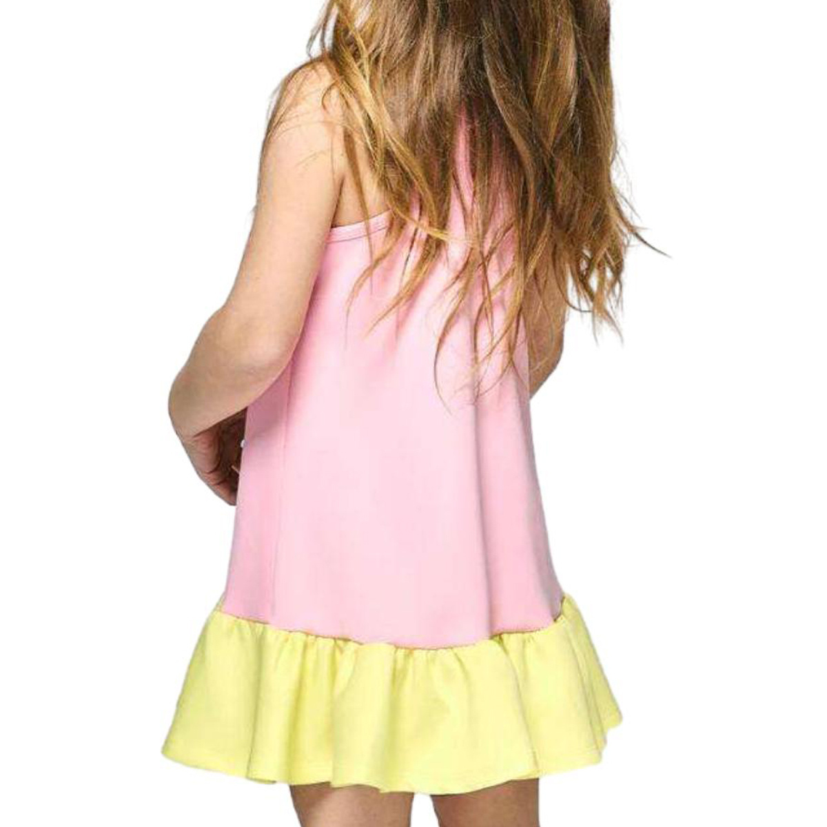 Wholesale Sleeveless Heart Sequin Valentine's Day Color Block Cotton Girls Dresses 2-12 children clothing