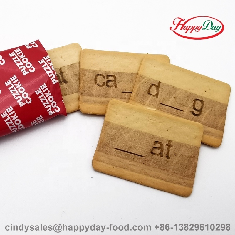 HAPPYDAY DELICIOUS FUNNY PUZZLE COOKIES CRISPY  BISCUITS