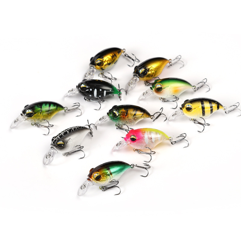 10colors Crank Bait Floating Fishing Lure Dw87 Charm 38mm 8g Long Casting Artificial Hard Bait Professional Bass Lure