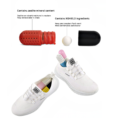 Shoe Deodorizer Pills Natural Odor Eliminator for Sneakers portable capsule shape shoe dryer deodorant desiccant