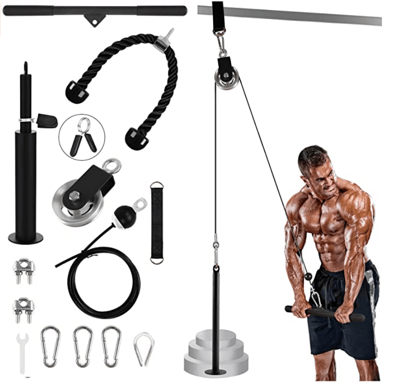 Adjustable Pulley Cable System Gym Upgraded Loading Pin Cable Pulley Attachment