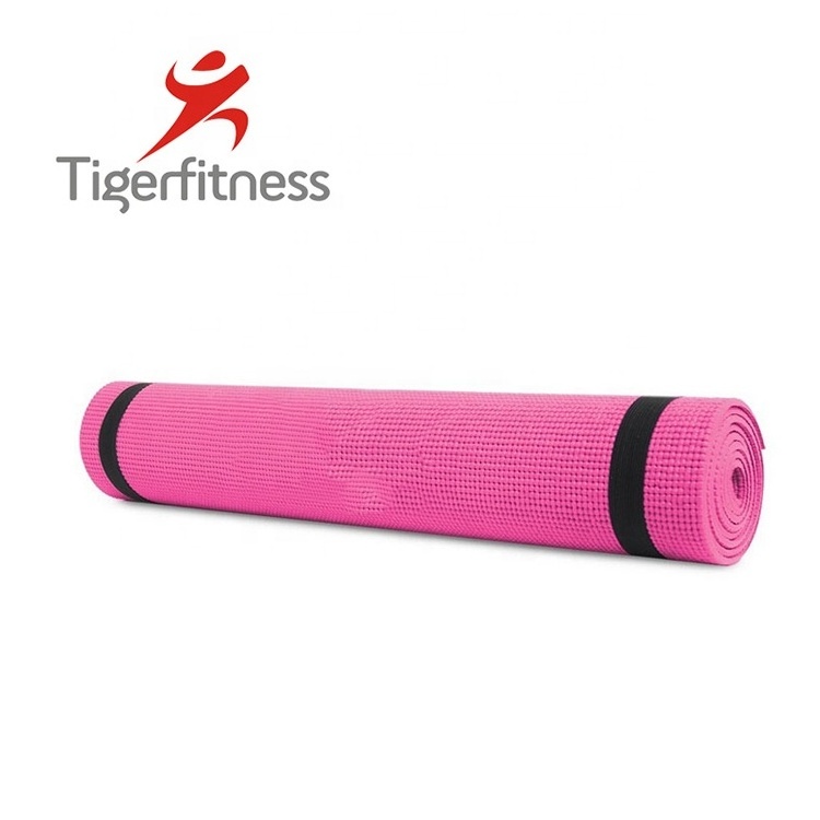 Happy Fitness Plastic material rolls high quality suede yoga mat cheap