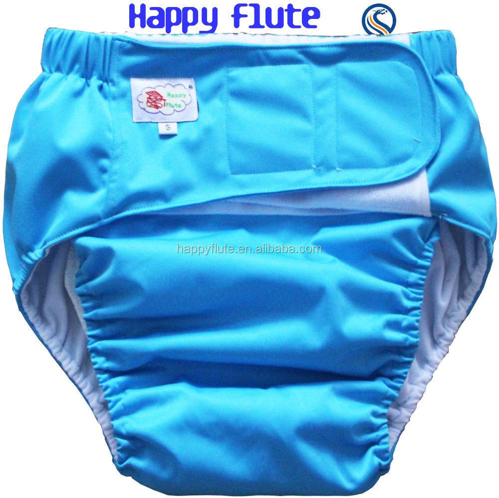 Happy flute Custom wholesale adult pocket cloth diaper In Bulk reusable nappies washable adult diapers