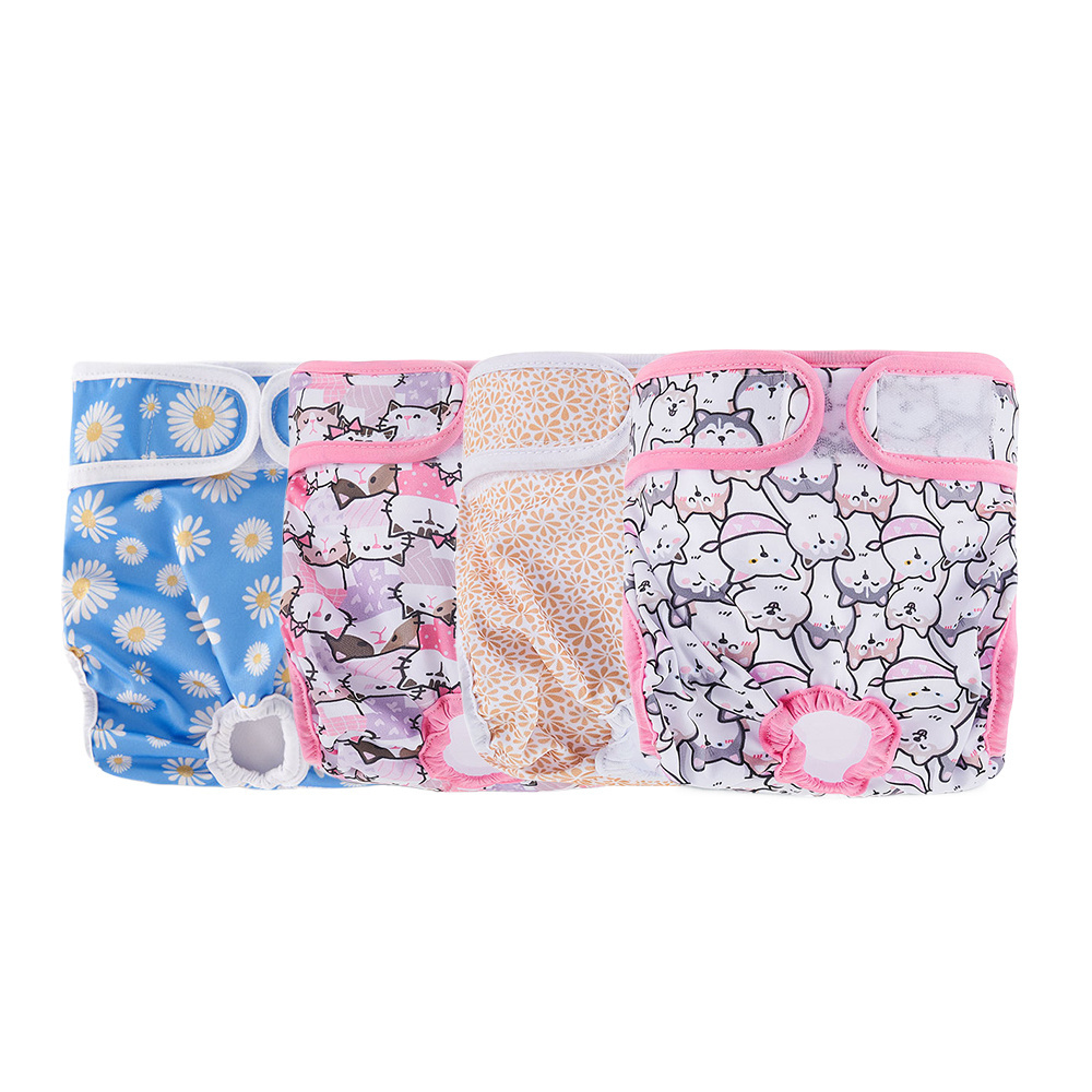 Reusable puppy diaper washable dog diapers for female dog reusable  Wrap pet diaper pants