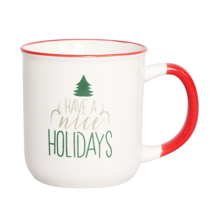 Christmas cheap bulk ceramic mugs from china