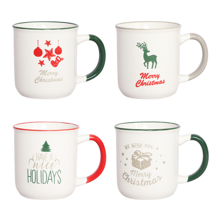 Christmas cheap bulk ceramic mugs from china