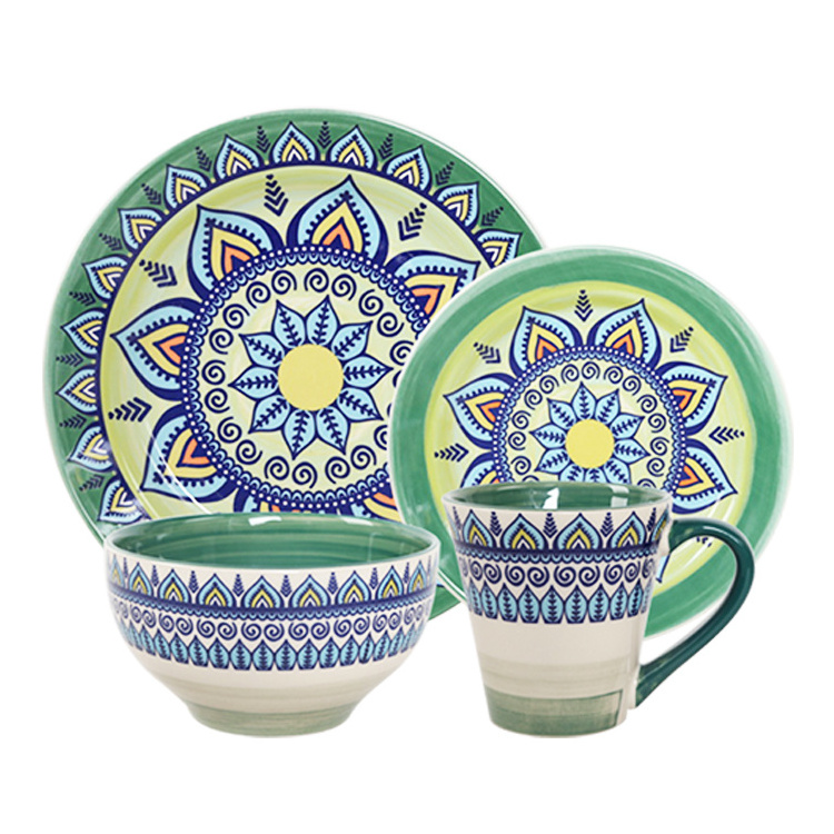 Manufactory wholesale high quality pakistani ceramic dinner set 16pcs