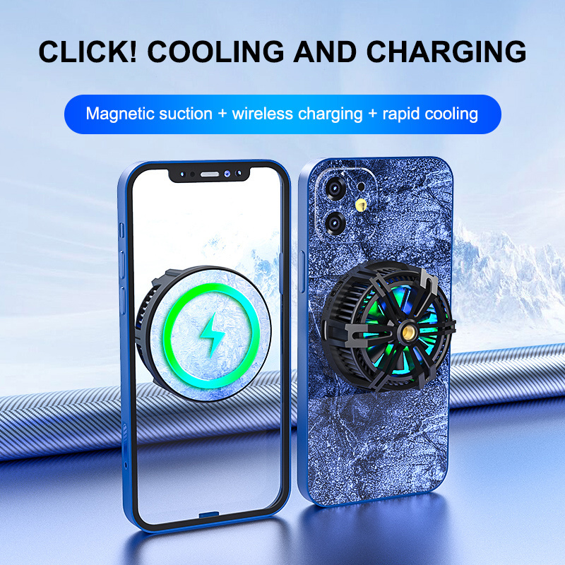 Magnetic aluminum alloy cooling accessories radiator mobile phone tablet universal phone cooler