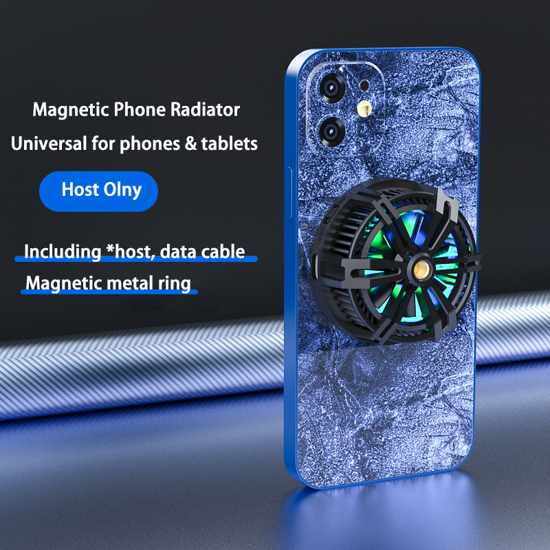 Magnetic aluminum alloy cooling accessories radiator mobile phone tablet universal phone cooler