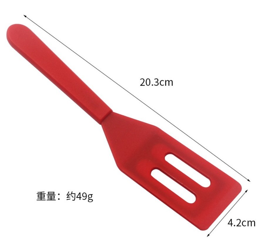 Flexible Mini Brownie Serving Cookie Spatula Slotted Turner Kitchen Utensil For Small Frying Pan Batter