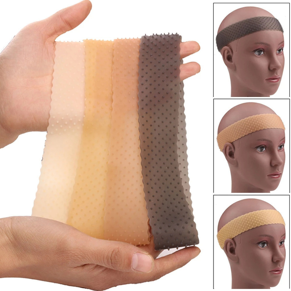 Nonslip Silicone Rubber Strip Headband Making Adjustable Wig Band