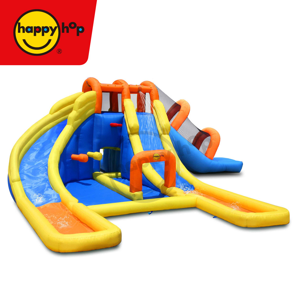 Happy Hop Inflatable Water Slide Pool -9045 Mini Water Park for Sale and amusement park games inflatable bouncer water bouncer