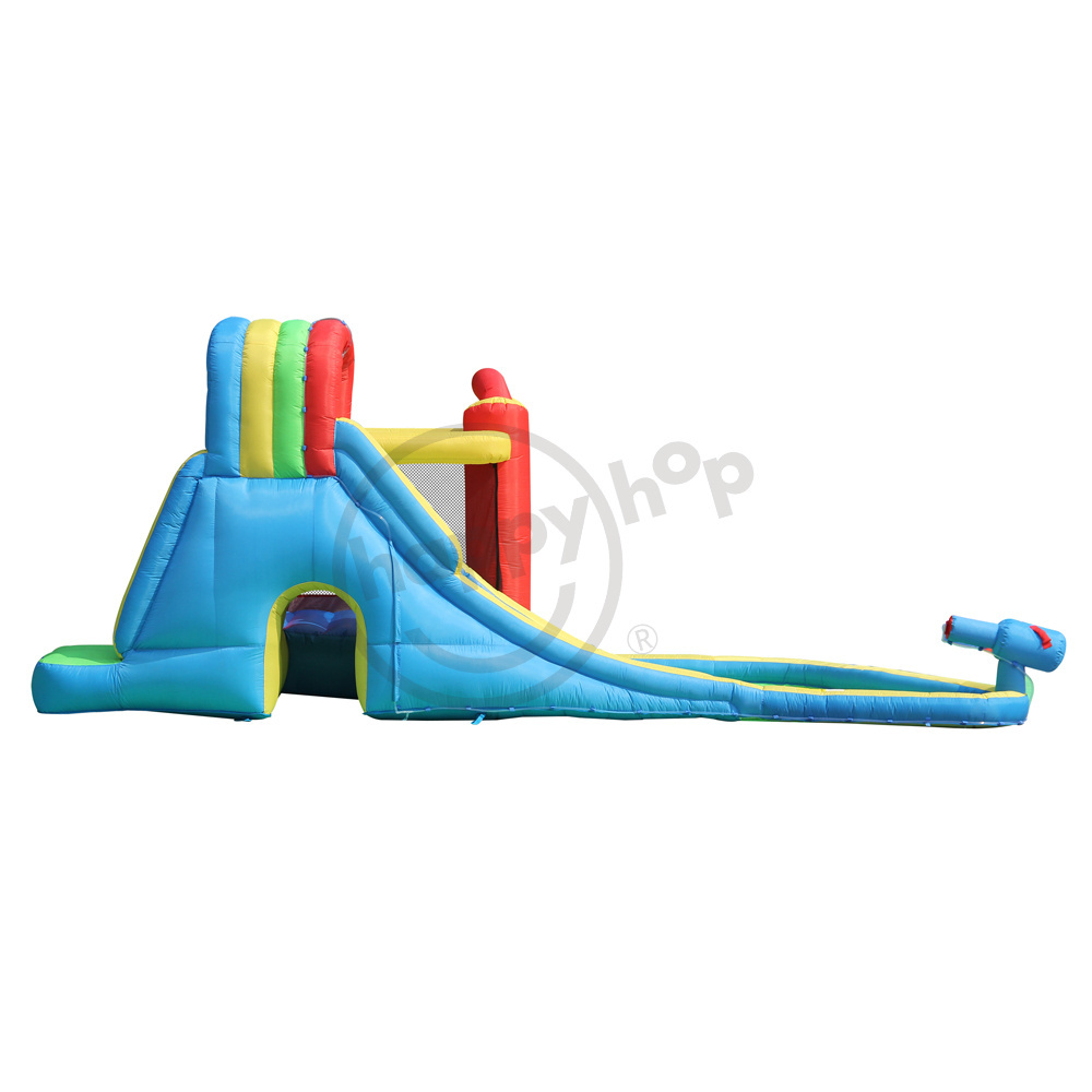 Happy Hop fiber glass slides bounce house combo super mario inflatable water slide for pools